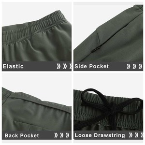 Personalizado en blanco verano Jogger pantalones cortos para correr secado rápido Atlético entrenamiento sudor gimnasio hombres pantalones cortos para hombres pantalones cortos de entrenamiento logotipo personalizado - Product Image 2