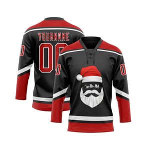 2025 nom d'équipe personnalisé uniforme de hockey sur glace 100% ensemble de maillot de sublimation en polyester fabriqué au Pakistan - Product Image 2