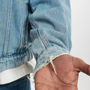 Veste en jean pour homme à manches longues, nouvelle arrivée, fabriquée par Aura Rex Apparel Factory, design personnalisé, prix bas, vente en gros, veste d'hiver pour homme - Product Image 6