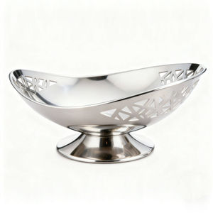 Plat de service à fruits rond en laiton, plateaux de service en métal pour la vaisselle d'hôtel, design spécial disponible à bas prix - Product Image 3