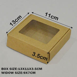 Caja de regalo grande para embalaje Marrón Kraft Craft Rectángulo Embalaje Cajas Carton Regalo Caja de cartón personalizada delgada para ventas - Product Image 5