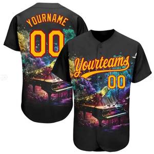 OEM personalizado hecho su propio diseño sublimación Impresión digital cosido transpirable béisbol Jersey Camiseta De Beisbol - Product Image 1