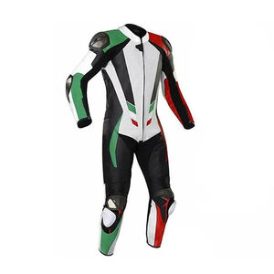 Nouveau costume de motard en cuir pour hommes à vendre en ligne Dernier style de vêtements de course en cuir de haute qualité à moteur - Product Image 3
