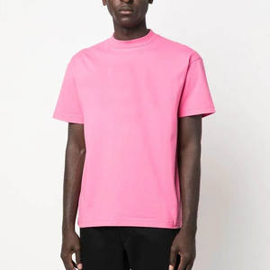 Camiseta personalizada de peso pesado, Camiseta básica con cuello redondo, camiseta de gran tamaño con cuello redondo para microfibra, camiseta transpirable de secado rápido para hombre - Product Image 2