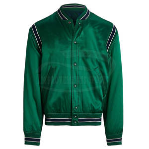 Service OEM Veste d'Hiver en Satin pour Homme Veste en Satin de Qualité Supérieure Nouvelle Arrivée Veste en Satin pour Homme - Product Image 1