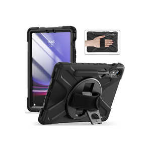 Étui robuste pour Galaxy Tab S9 FE Pro de 11 pouces - TPU/PC/Cuir, rabat à trois volets, porte-stylet, protection contre les chocs - Product Image 3