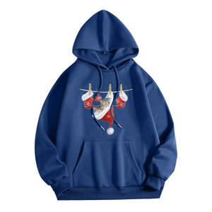 Sudadera con capucha personalizada con estampado personalizado y bordado Unisex algodón polar talla grande promoción Sudadera con capucha - Product Image 5