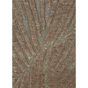 พรมขนสัตว์ถักมือสีเบจและสีน้ำตาลลายดอกไม้ สำหรับห้องนั่งเล่น ใช้ในบ้าน สำหรับทางเข้าบ้านและห้องนอน รุ่น Aiwz-1005 - Product Image 3