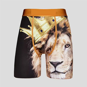 Venta al por mayor de verano Casual Ecológico Hombres Calzoncillos Ropa interior Poliéster Sublimación Boxer en blanco para hombres Tanga - Product Image 6