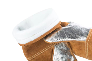 Guantes de Soldadura de Cuero Resistentes al Fuego y a Altas Temperaturas, Guantes de Protección para Uso Industrial - Product Image 6