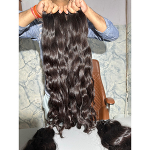 Vente en gros 100% cheveux vierges indiens Remy bruts non transformés en paquets de vague naturelle avec des vagues de volume doux - Product Image 4