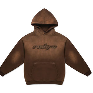 Sudadera con Capucha Ligera de Estilo Único para Hombre, Nueva Llegada, Transpirable, 100% Algodón, Felpa Ecológica con Bolsillo y Pedrería para Invierno - Product Image 1