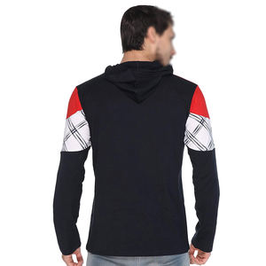 Logotipo personalizado ligero con capucha clásico suave y cómodo al por mayor tasa de algodón liso para hombres ropa sudaderas con capucha - Product Image 2