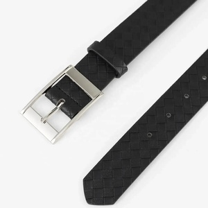 Ceinture en cuir à boucle ardillon pour homme Ceinture d'affaires décontractée en cuir de vachette de qualité supérieure - Product Image 5