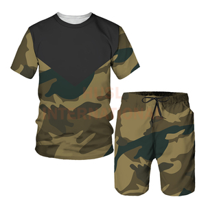 <b>Men's</b> Casual Summer 3D Printed Cotton <b>T</b>-<b>Shirt</b> <b>Set</b> Oversized 2-Piece Tracksuit with Beach <b>Shorts</b> Breathable Knitted Weaving - Product Image 4