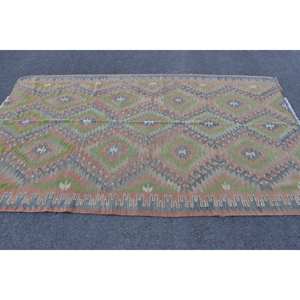 พรมทอสไตล์ตุรกีโบราณขนาด5.6x9ฟุตดีไซน์ขนสัตว์โพลีเอสเตอร์ขนสัตว์แฮนด์เมดแบบคลาสสิกสำหรับห้องนั่งเล่นสำหรับวัยรุ่น - Product Image 3