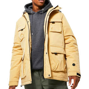 Chaqueta Parka con Capucha para Hombre, de Moda, Fresca, Venta Directa de Fábrica en Pakistán, Impermeable, Resistente al Viento, Tejido de Nailon/Poliéster, MOQ Bajo - Product Image 1