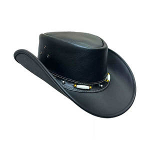 Stylish Rustic Fashion Statement Everyday <b>Leather</b> <b>Hats</b> Comfortable Long-Lasting Sun Protection <b>Leather</b> <b>Hats</b> - Product Image 4