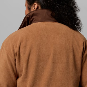 Sudadera de Mujer con Bloques de Color, Cuello Alto y Material de Felpa, con Diseño de Logotipo Personalizado, Ropa Casual para Invierno, Precio al por Mayor - Product Image 5