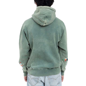 เสื้อฮู้ดดี้คุณภาพสูงสั่งทำพิเศษ ปักโลโก้ ผ้าฝ้าย 100% สไตล์วินเทจฟอกสี แขนยาว สตรีทแวร์ ลุคดิสเทรส สำหรับผู้ชาย - Product Image 5