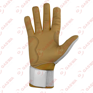 Gants de frappe de baseball en cuir respirants et confortables pour les joueurs jeunes et adultes avec manchette à sangle réglable pour le soutien du poignet - Product Image 2