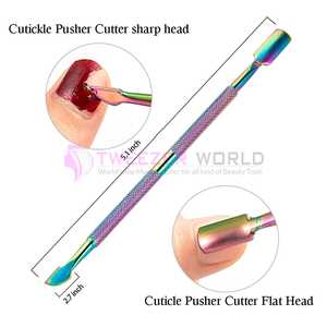 Set de manucure et pédicure 4 en 1 Tondeuse à cuticules Pousse-cuticules et dissolvant Outils d'ongles haut de gamme - Product Image 4