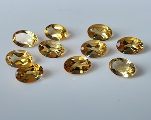 Citrine naturelle taille ovale 7x9mm à facettes-pierre précieuse taille ovale en vrac de qualité supérieure - Product Image 2