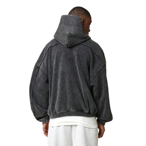 Sudadera con capucha de algodón de manga larga de calidad superior para hombre, sudadera con estampado de moda Vintage, bolsillo de canguro acogedor, ajuste holgado, Invierno - Product Image 4