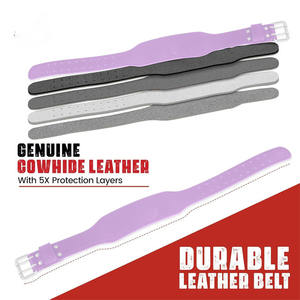 Premium Weightlifting <b>Padded</b> Leather Belt Gym & Powerlifting Heavy Duty <b>Back</b> Support Strength Training <b>Padded</b> Belt for Unisex - Product Image 2