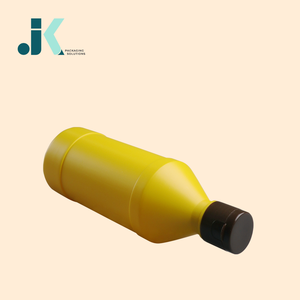 Embalaje LDPE Botella de líquido redonda de 500ml Amarillo y blanco Mejor precio Alta calidad del fabricante de Vietnam M0316 - Product Image 3