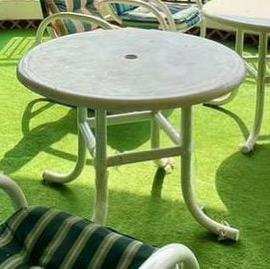 HortiClub al por mayor Durable impermeable PVC Mesa Redonda muebles de exterior para hoteles Patios espacio comercial exportación listo - Product Image 2