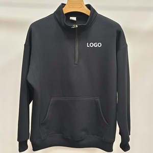 Sweat-shirt unisexe à manches longues en polaire 320 g/m² avec col rabattu, en polyester/coton, anti-froissement, pour veste - Product Image 3