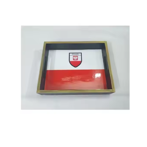 Plateau de service décoratif en bois élégant fait à la main avec impression de logo personnalisé Plateaux de service en bois élégant pour hôtels et restaurants - Product Image 6