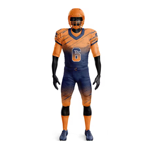 Uniforme de Fútbol Americano Personalizado al por Mayor, Conjunto de Alta Calidad, Transpirable, Anti-UV, de Secado Rápido, Talla Grande, Logotipo Personalizado - Product Image 2