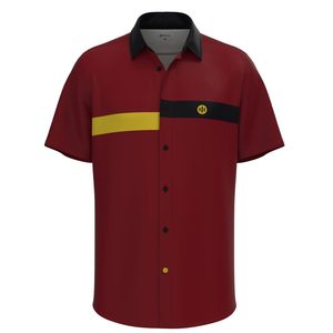 Chemise respirante pour homme Gravel Hips Bordeaux - Product Image 3