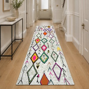 Tapis RUGS DEPOT LXDP-0023, vente en gros, multicolores, neutres, vintage, patchwork, imprimés numériquement, lavables en machine, en chenille, antidérapants - Product Image 5