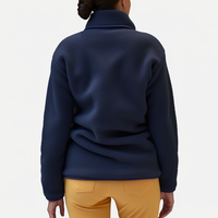 Vestes zippées en polaire personnalisées, imprimées sur toute la surface, pour hommes, coupe ample, style streetwear, avec poches