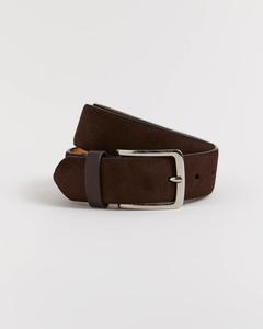 Boucle de ceinture en cuir suédé décontractée personnalisée Divine International, qualité exclusive avec alliage pour boucle en cuir de vache - Product Image 1