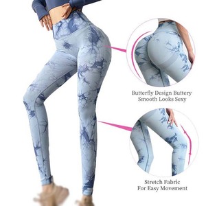 Mallas OEM personalizadas, mallas sin costuras, mallas deportivas con cintura elástica para mujer, mallas deportivas, mallas de Yoga para entrenamiento multicolor al por mayor - Product Image 3