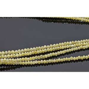 Perles facettées en diamant jaune AAA+ en forme de rondelle, pierres précieuses naturelles étincelantes pour bijoux personnalisés, cadeau d'anniversaire idéal - Product Image 1