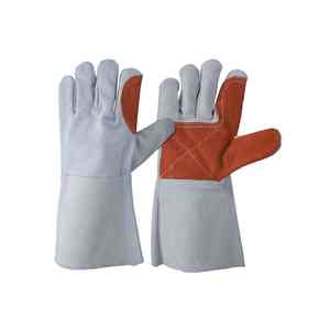 Guantes de soldadura de cuero con servicio OEM, guantes de seguridad cálidos resistentes al calor, protección antideslizante para guantes de soldadura de cuero de seguridad - Product Image 4