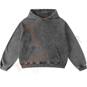 Sudadera con Capucha Personalizada para Hombre, Talla Grande, de Lujo, Lisa, de Algodón Grueso - Product Image 1