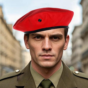 Premium Wool <b>Beret</b> Hat With Custom Embroidery Great For Outdoor Festivals Cultural Events And Uniform Inspired Fashion - Product Image 4