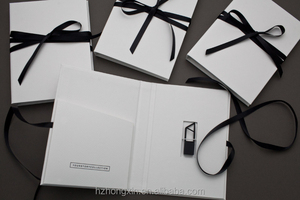 Conjunto de Empaque de Lujo Personalizado <span class=keywords><strong>para</strong></span> Fotos de Boda y USB con Cinta |   Caja de Regalo y Bolsa de Regalo Personalizadas con Marca <span class=keywords><strong>para</strong></span> Fotógrafo - Product Image 5
