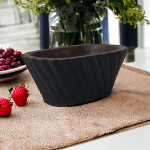 Mini cuenco de mesa de estilo moderno para decoración del hogar, portavelas relleno de cera tallada a mano de madera de Mango Natural negro para Decoración - Product Image 3