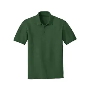 Oem Effen Heren Groene Kleur Polo T-Shirts Aangepast Aan Hoeveelheid Polyester Oversized Design Stijlvolle Polo T-Shirts