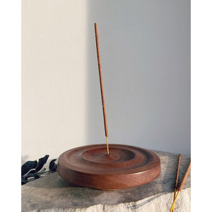 ผู้ถือธูปไม้ทำด้วยมือโบราณที่มีรูปแบบการแกะสลักประดับสำหรับตกแต่งบ้านวัดห้องทำสมาธิ - Product Image 6