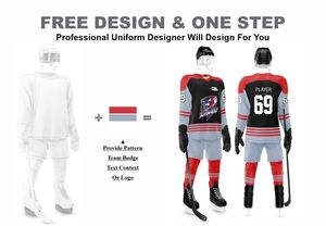 Nouvelle mode impression par sublimation 3D uniforme de hockey sur glace pour hommes nouveau style impression par transfert de chaleur en silicone maillots d'équipe de hockey sur glace - Product Image 2