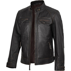 Modern fit lambskin biker <b>jacket</b> luxurious leather crafted for everyday urban wear - Product Image 6