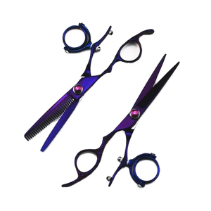 Tijeras de Corte de Pelo Rectas y Afiladas de 6 Pulgadas, con Rotación de 720 Grados, de Acero Inoxidable, para Diestros - Product Image 3